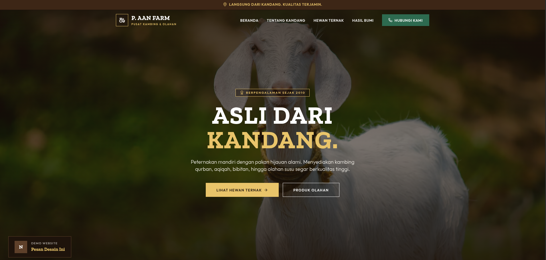 Demo Landing Ternak
