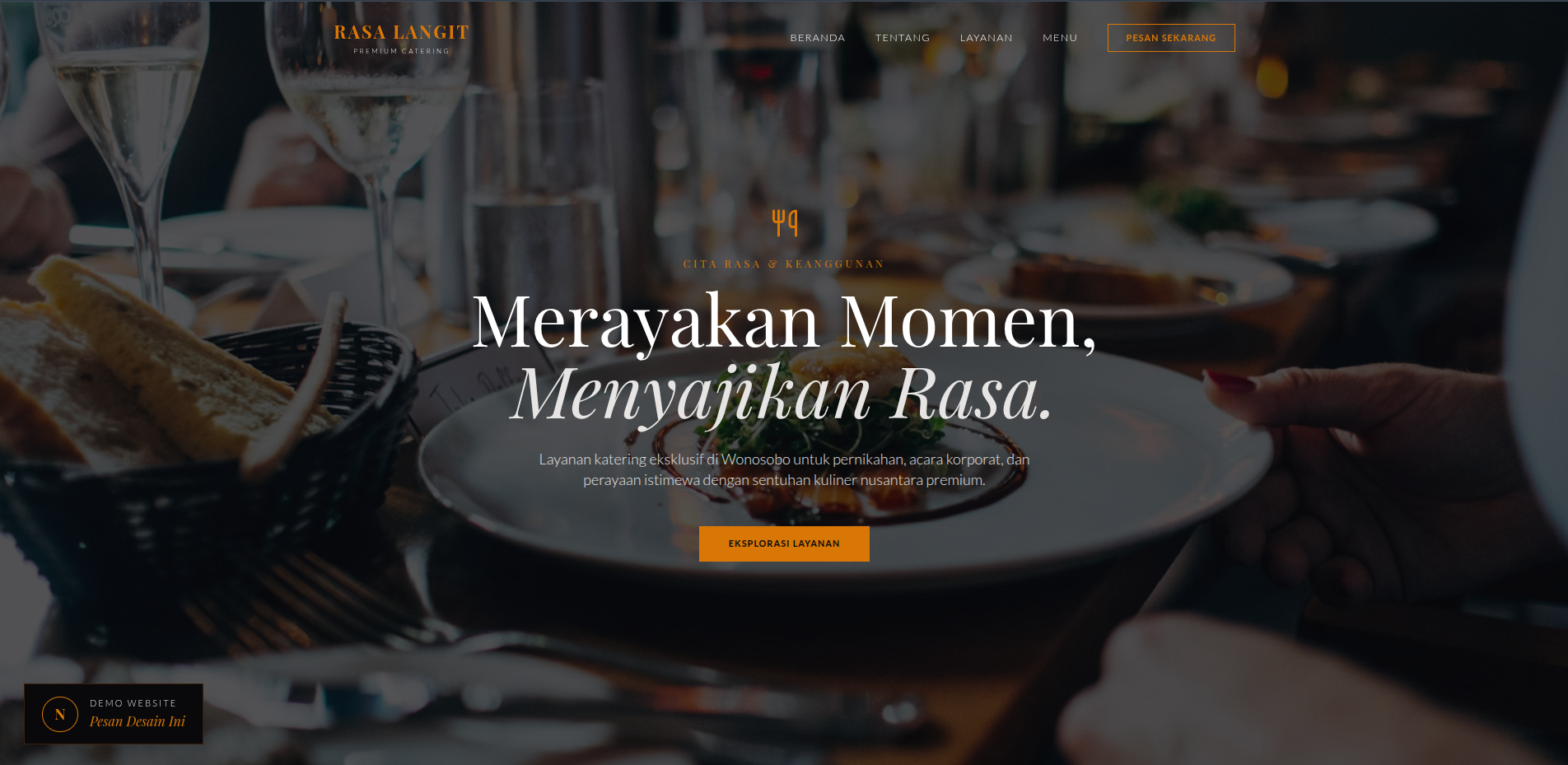 Demo Landing Catering