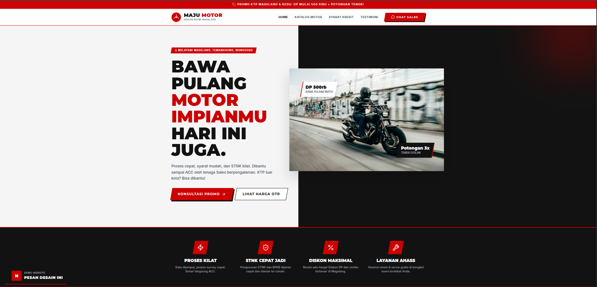 Demo Landing Dealer Motor