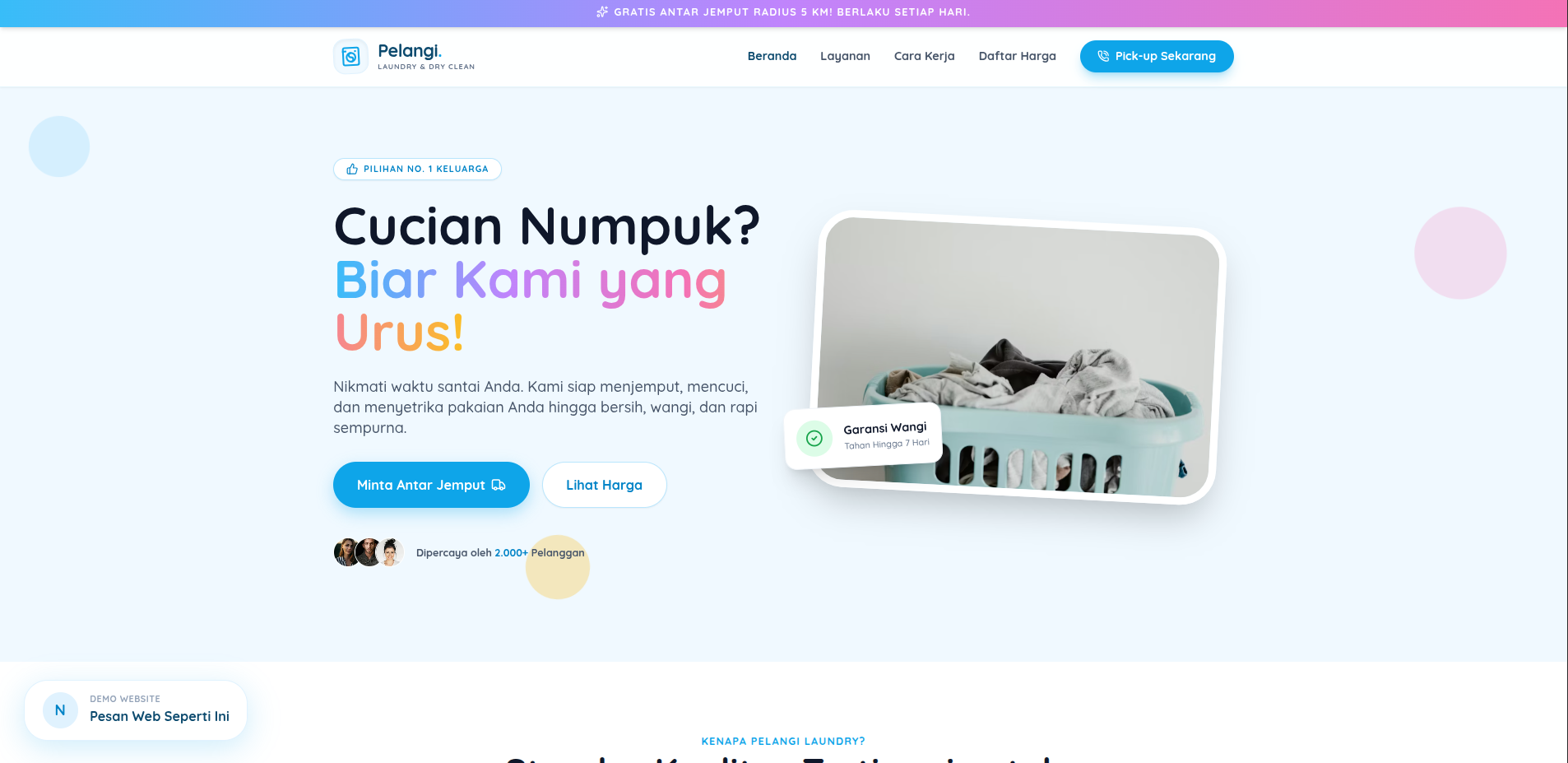 Demo Landing Komunitas