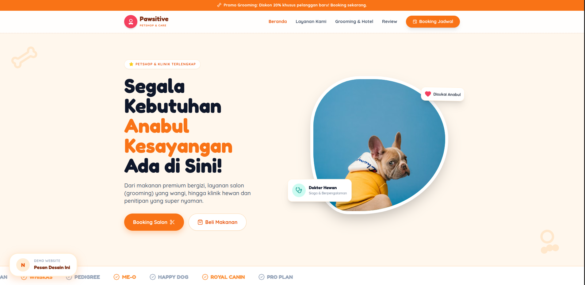 Demo Landing Petshop