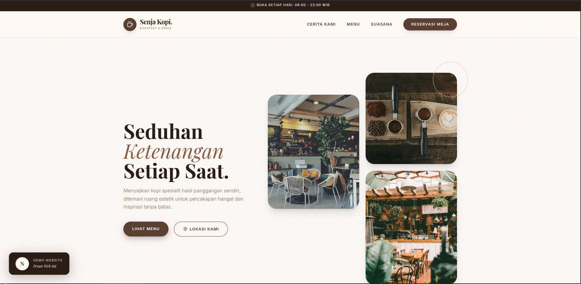 Demo Landing Komunitas