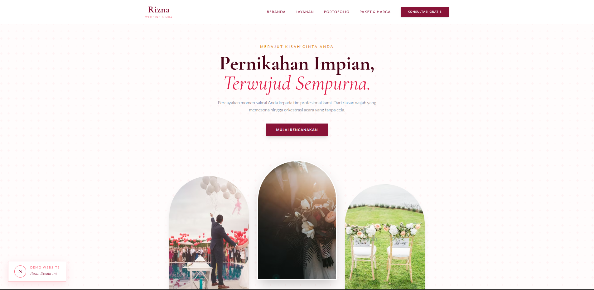 Demo Landing Wedding